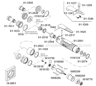 Page A Diagram and Parts List for 15LS281-62  Dotco Drill