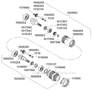 Page C Diagram and Parts List for 15LS282-52  Dotco Drill