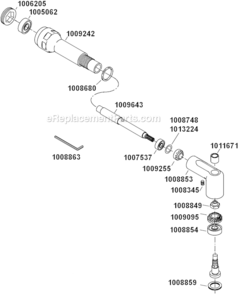 Page C Diagram and Parts List for 15LS283-52  Dotco Drill
