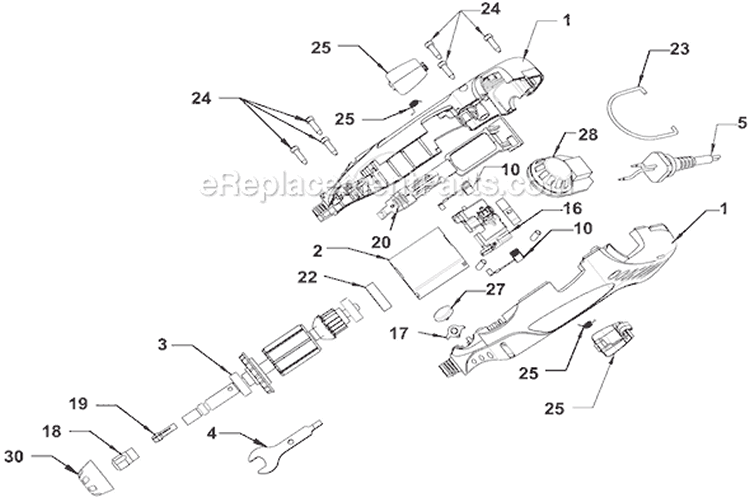 Page A Diagram and Parts List for 400  Dremel Multi-Tool
