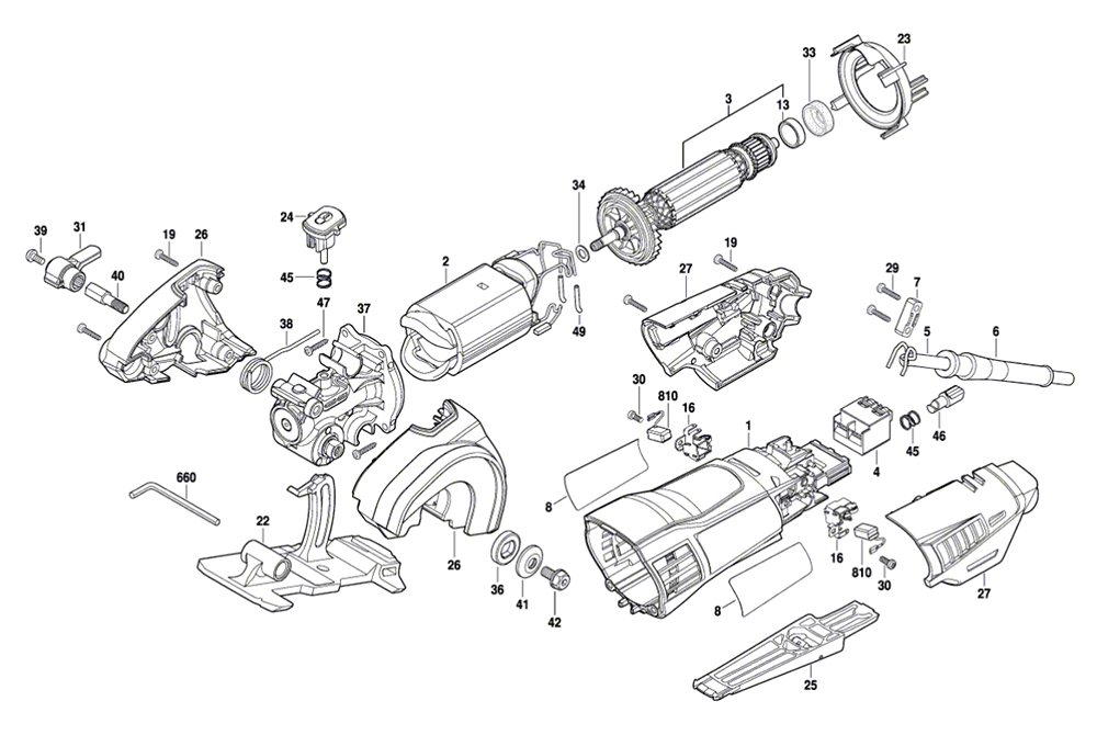 Fig-0 Diagram and Parts List for SM20-02 F013SM2000 Dremel Table Saw Accessories