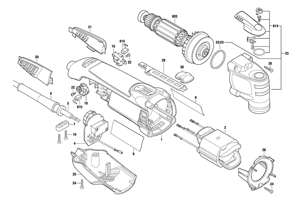 Fig-0 Diagram and Parts List for MM40-05 F013MM4000 Dremel Multi-Tool