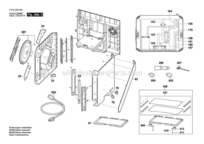 Page 5 Diagram and Parts List for 3D40FLEX F0133D4001 Dremel Miscellaneous