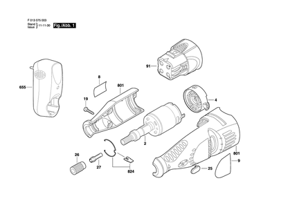 Part Location Diagram of 2610919034 Dremel Battery 4.8v