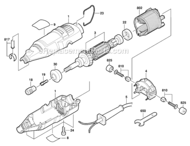 Part Location Diagram of 2615297355 Dremel Collet Nut