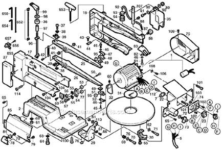 Part Location Diagram of 2610909165 Skil Retaining Bracket