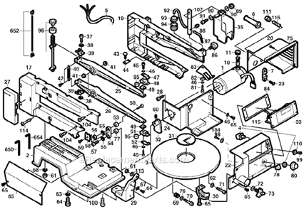 Part Location Diagram of 2610320345 Skil Screw