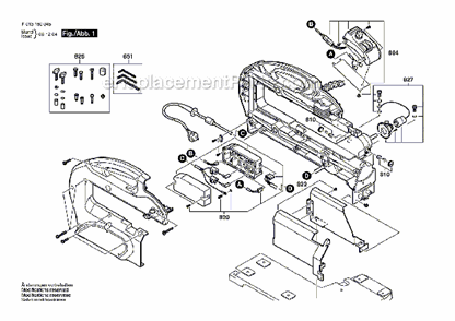 Page A Diagram and Parts List for 1800  Dremel Scroll Saw