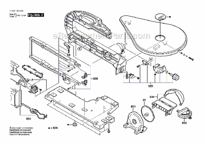 Page B Diagram and Parts List for 1800  Dremel Scroll Saw