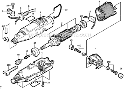 Part Location Diagram of 2610999112 Dremel Control Unit