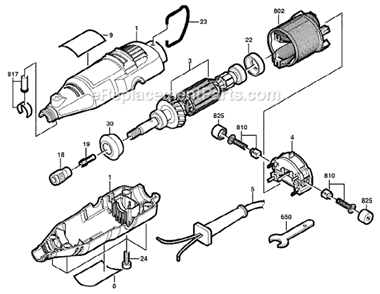Page A Diagram and Parts List for 275 F013028506 Dremel Multi-Tool