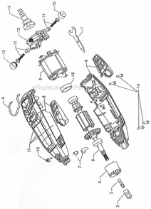 Part Location Diagram of 2610013854 Dremel Nose Cap