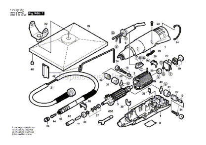 Part Location Diagram of 2615500005 Dremel Thrust Plate