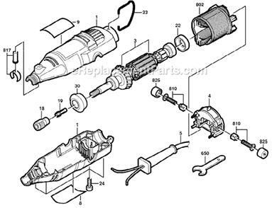 Part Location Diagram of 2610912780 Dremel Variable Speed On-off Switch