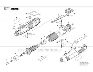 Part Location Diagram of 2610003424 Dremel Cover
