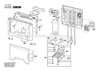 Page 4 Diagram and Parts List for 3D40FLEX F0133D4001 Dremel Miscellaneous