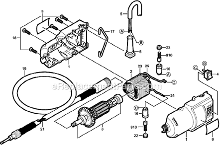 Part Location Diagram of 2615295063 Dremel Brush Holder