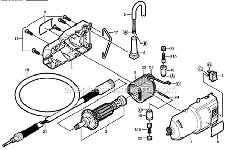 Page A Diagram and Parts List for 732 F013073241 Dremel Multi-Tool