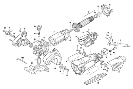 Fig-0 Diagram and Parts List for SM20-02 F013SM2000 Dremel Table Saw Accessories