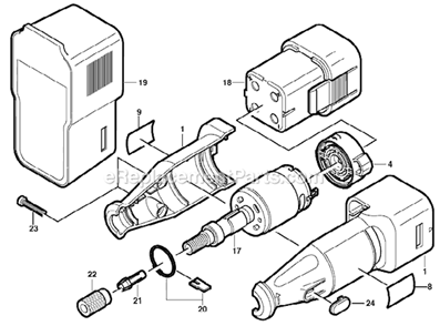 Part Location Diagram of 2610912803 Dremel On-Off Switch
