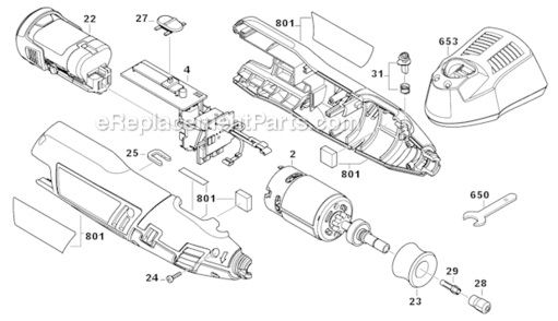 Part Location Diagram of 2609110537 Bosch Tool CLIP