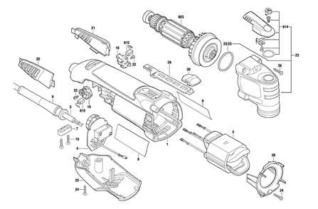 Fig-0 Diagram and Parts List for MM40-05 F013MM4000 Dremel Multi-Tool