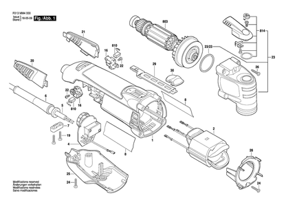Part Location Diagram of 2610035751 Dremel Housing Assembly