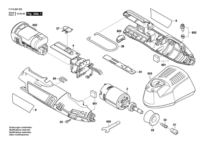 Part Location Diagram of 2610021281 Dremel Electronic Assembly