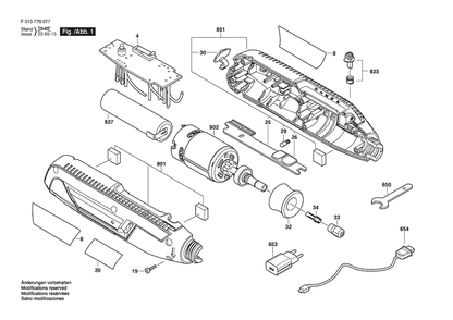 Section 1 Diagram and Parts List for PAWCONTROL7760 F 013 776 002 Dremel Router