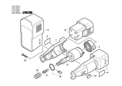 Section 1 Diagram and Parts List for 770 F 013 770 114 Dremel Router