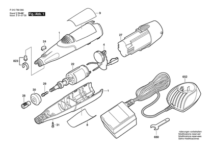 Section 1 Diagram and Parts List for 78096V F 013 780 066 Dremel Router