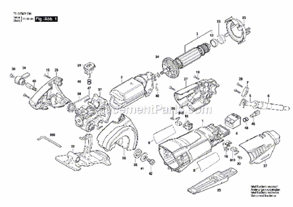 Part Location Diagram of 2603490023 Bosch Tool TORX OVAL-HEAD SCREW