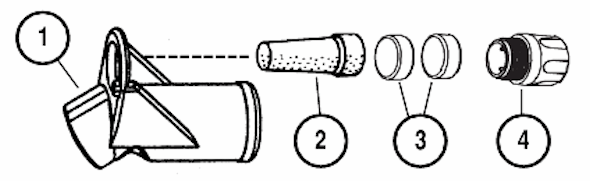Page B Diagram and Parts List for 10282  Dynabrade Sander Polisher
