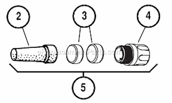 Page B Diagram and Parts List for 10283  Dynabrade Sander Polisher