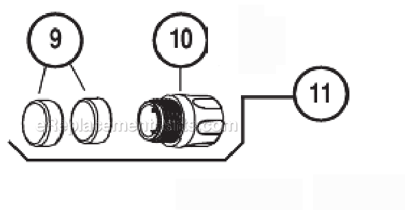 Page B Diagram and Parts List for 21005  Dynabrade Sander Polisher