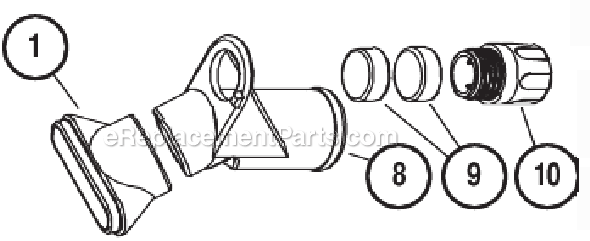 Page B Diagram and Parts List for 21009  Dynabrade Sander Polisher