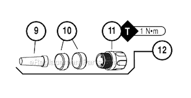 Page B Diagram and Parts List for 56815  Dynabrade Sander Polisher