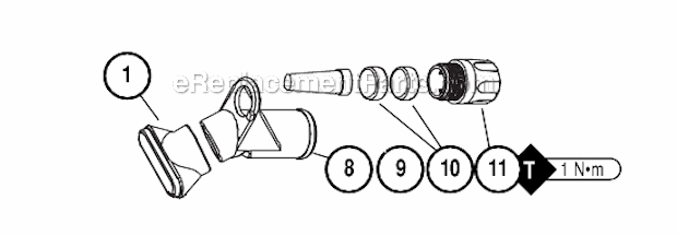 Page B Diagram and Parts List for 56854  Dynabrade Sander Polisher