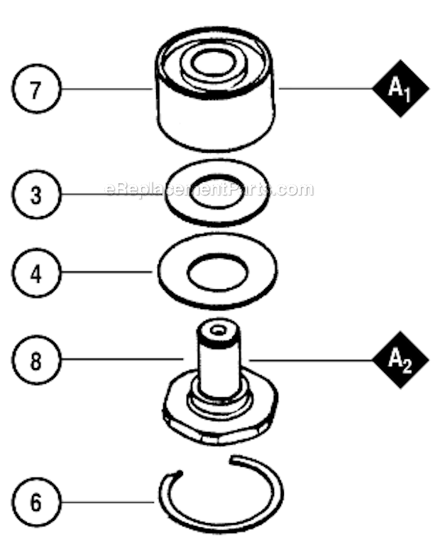 Page A Diagram and Parts List for 58215  Dynabrade Sander Polisher
