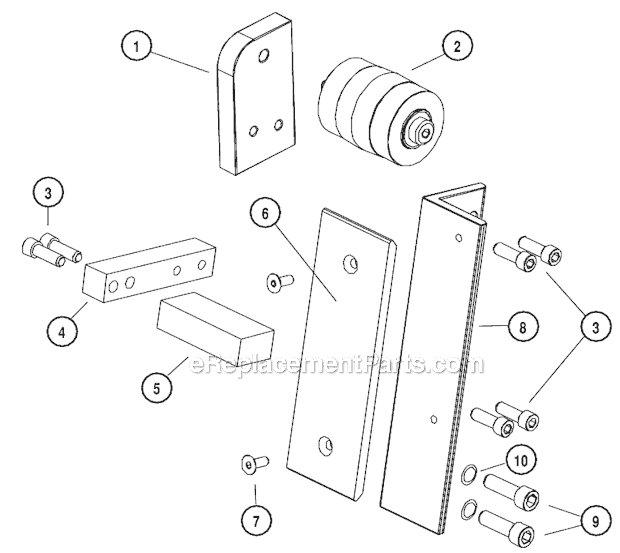 Page B Diagram and Parts List for 64900  Dynabrade Grinder