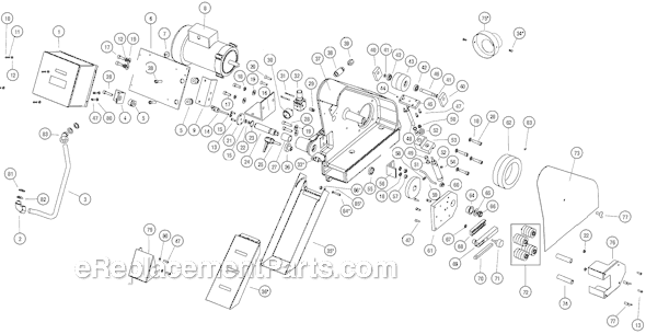 Page A Diagram and Parts List for 64902  Dynabrade Grinder