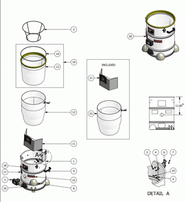 Part Location Diagram of 62397 Dynabrade LATCH