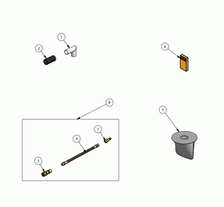 ACCESSORIES Diagram and Parts List for SSAT-6LWMSK  Dynabrade Dust Collector