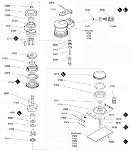 Part Location Diagram of 01025 Dynabrade O-Ring (Sold Individually)