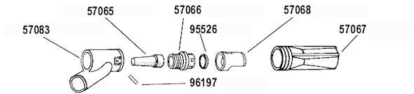 Part Location Diagram of 95526 Dynabrade O-Ring