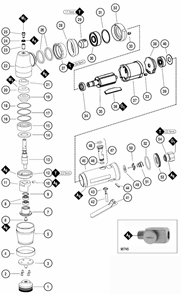 Part Location Diagram of 30701 Dynabrade Plate