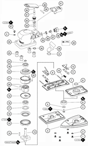 Part Location Diagram of 58365 Dynabrade Tip Valve