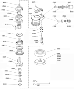 Part Location Diagram of 54313 Dynabrade 3-1/2" Short-nap Hook Face