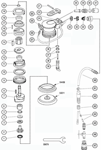 Part Location Diagram of 95955 Dynabrade Water Hose