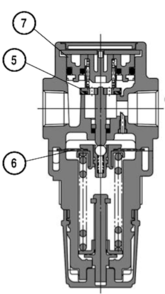 Part Location Diagram of 10641 Dynabrade Diaphragm Assembly